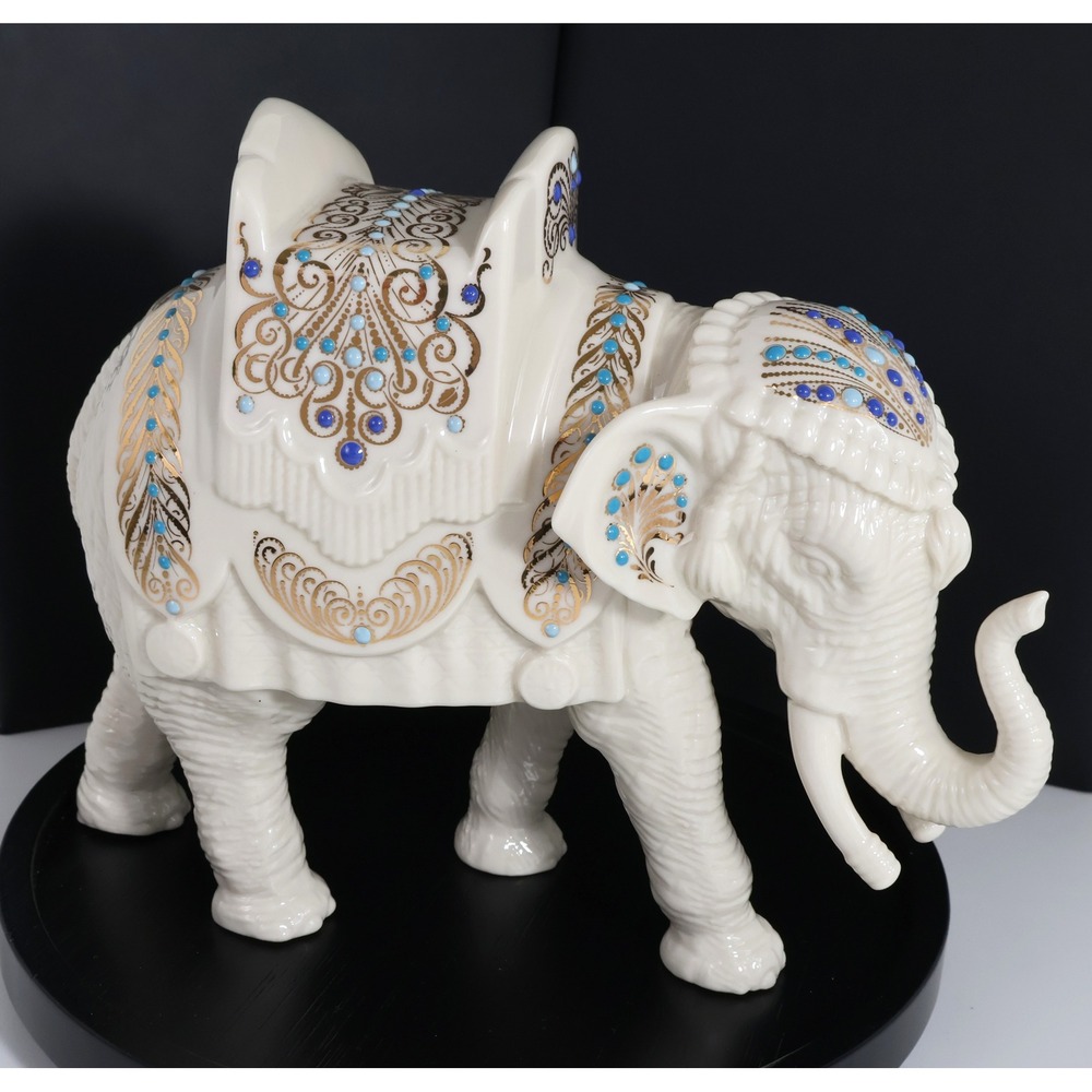 Vintage 1990's Lenox Jewels Nativity Standing Elephant Figurine Ivory China